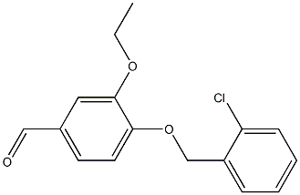 4-[(2-chlorophenyl)methoxy]-3-ethoxybenzaldehyde 结构式