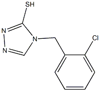 4-[(2-chlorophenyl)methyl]-4H-1,2,4-triazole-3-thiol 结构式