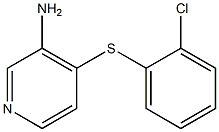 4-[(2-chlorophenyl)sulfanyl]pyridin-3-amine 结构式
