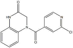 4-[(2-chloropyridin-4-yl)carbonyl]-1,2,3,4-tetrahydroquinoxalin-2-one 结构式