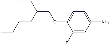 4-[(2-ethylhexyl)oxy]-3-fluoroaniline 结构式