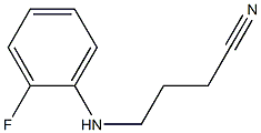 4-[(2-fluorophenyl)amino]butanenitrile 结构式