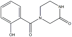 4-[(2-hydroxyphenyl)carbonyl]piperazin-2-one 结构式