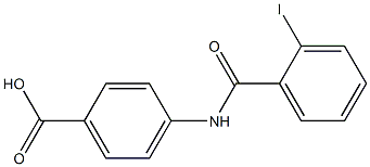 4-[(2-iodobenzoyl)amino]benzoic acid 结构式