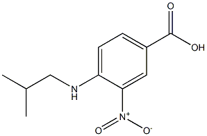 4-[(2-methylpropyl)amino]-3-nitrobenzoic acid 结构式