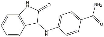 4-[(2-oxo-2,3-dihydro-1H-indol-3-yl)amino]benzamide 结构式