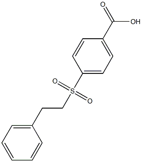 4-[(2-phenylethyl)sulfonyl]benzoic acid 结构式