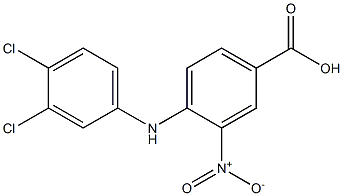 4-[(3,4-dichlorophenyl)amino]-3-nitrobenzoic acid 结构式