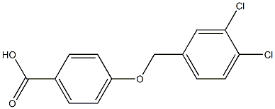 4-[(3,4-dichlorophenyl)methoxy]benzoic acid 结构式