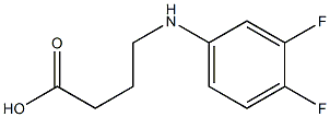 4-[(3,4-difluorophenyl)amino]butanoic acid 结构式