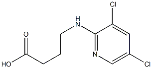 4-[(3,5-dichloropyridin-2-yl)amino]butanoic acid 结构式