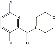 4-[(3,6-dichloropyridin-2-yl)carbonyl]morpholine 结构式