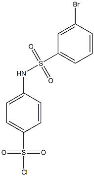 4-[(3-bromobenzene)sulfonamido]benzene-1-sulfonyl chloride 结构式
