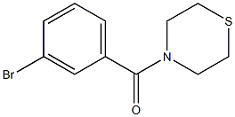 4-[(3-bromophenyl)carbonyl]thiomorpholine 结构式