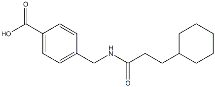 4-[(3-cyclohexylpropanamido)methyl]benzoic acid 结构式