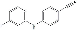 4-[(3-iodophenyl)amino]benzonitrile 结构式