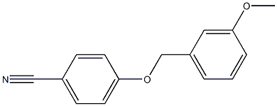 4-[(3-methoxyphenyl)methoxy]benzonitrile 结构式