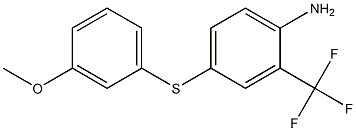 4-[(3-methoxyphenyl)sulfanyl]-2-(trifluoromethyl)aniline 结构式