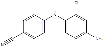 4-[(4-amino-2-chlorophenyl)amino]benzonitrile 结构式