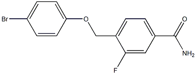 4-[(4-bromophenoxy)methyl]-3-fluorobenzamide 结构式