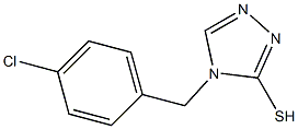 4-[(4-chlorophenyl)methyl]-4H-1,2,4-triazole-3-thiol 结构式