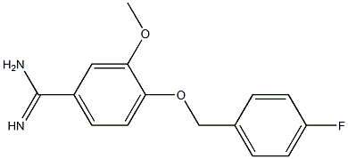 4-[(4-fluorobenzyl)oxy]-3-methoxybenzenecarboximidamide 结构式