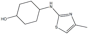 4-[(4-methyl-1,3-thiazol-2-yl)amino]cyclohexan-1-ol 结构式