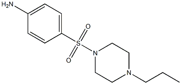 4-[(4-propylpiperazin-1-yl)sulfonyl]aniline 结构式