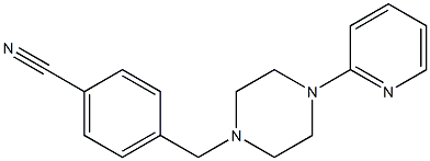 4-[(4-pyridin-2-ylpiperazin-1-yl)methyl]benzonitrile 结构式