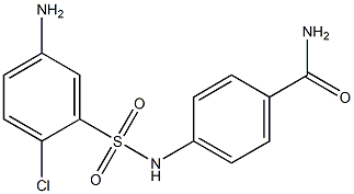 4-[(5-amino-2-chlorobenzene)sulfonamido]benzamide 结构式
