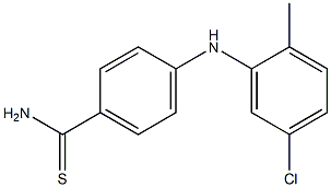 4-[(5-chloro-2-methylphenyl)amino]benzene-1-carbothioamide 结构式