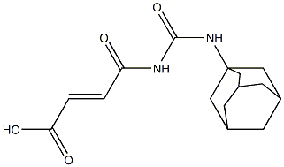 4-[(adamantan-1-ylcarbamoyl)amino]-4-oxobut-2-enoic acid 结构式