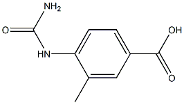 4-[(aminocarbonyl)amino]-3-methylbenzoic acid 结构式