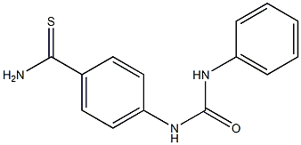 4-[(anilinocarbonyl)amino]benzenecarbothioamide 结构式