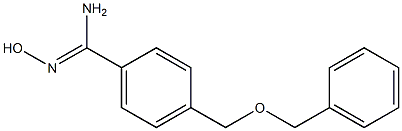 4-[(benzyloxy)methyl]-N'-hydroxybenzenecarboximidamide 结构式