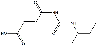 4-[(butan-2-ylcarbamoyl)amino]-4-oxobut-2-enoic acid 结构式