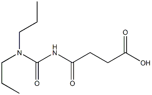 4-[(dipropylcarbamoyl)amino]-4-oxobutanoic acid 结构式