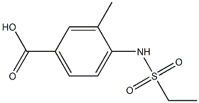 4-[(ethylsulfonyl)amino]-3-methylbenzoic acid 结构式