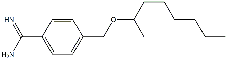 4-[(octan-2-yloxy)methyl]benzene-1-carboximidamide 结构式