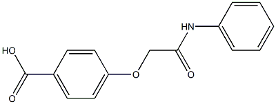 4-[(phenylcarbamoyl)methoxy]benzoic acid 结构式