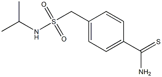 4-[(propan-2-ylsulfamoyl)methyl]benzene-1-carbothioamide 结构式