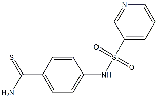 4-[(pyridin-3-ylsulfonyl)amino]benzenecarbothioamide 结构式