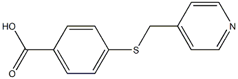 4-[(pyridin-4-ylmethyl)thio]benzoic acid 结构式