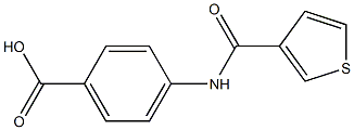 4-[(thien-3-ylcarbonyl)amino]benzoic acid 结构式