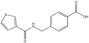 4-[(thiophen-3-ylformamido)methyl]benzoic acid 结构式