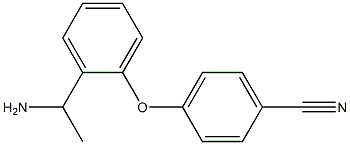 4-[2-(1-aminoethyl)phenoxy]benzonitrile 结构式