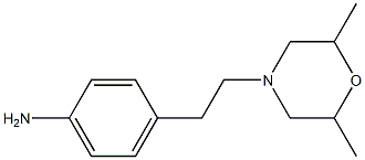 4-[2-(2,6-dimethylmorpholin-4-yl)ethyl]aniline 结构式