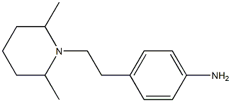 4-[2-(2,6-dimethylpiperidin-1-yl)ethyl]aniline 结构式