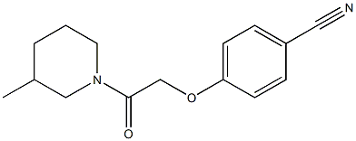 4-[2-(3-methylpiperidin-1-yl)-2-oxoethoxy]benzonitrile 结构式