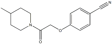 4-[2-(4-methylpiperidin-1-yl)-2-oxoethoxy]benzonitrile 结构式